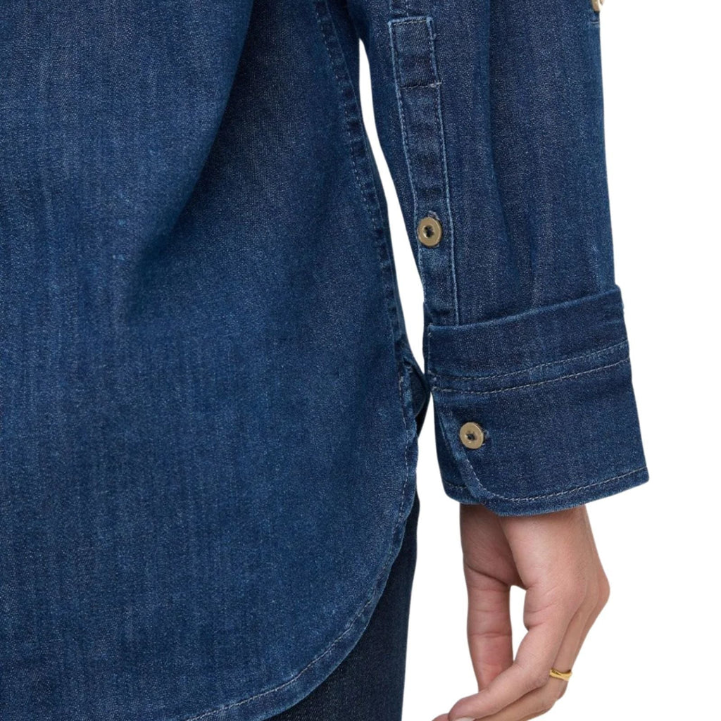 Duer Performance Denim Lite Relaxed Button Down – Women's
