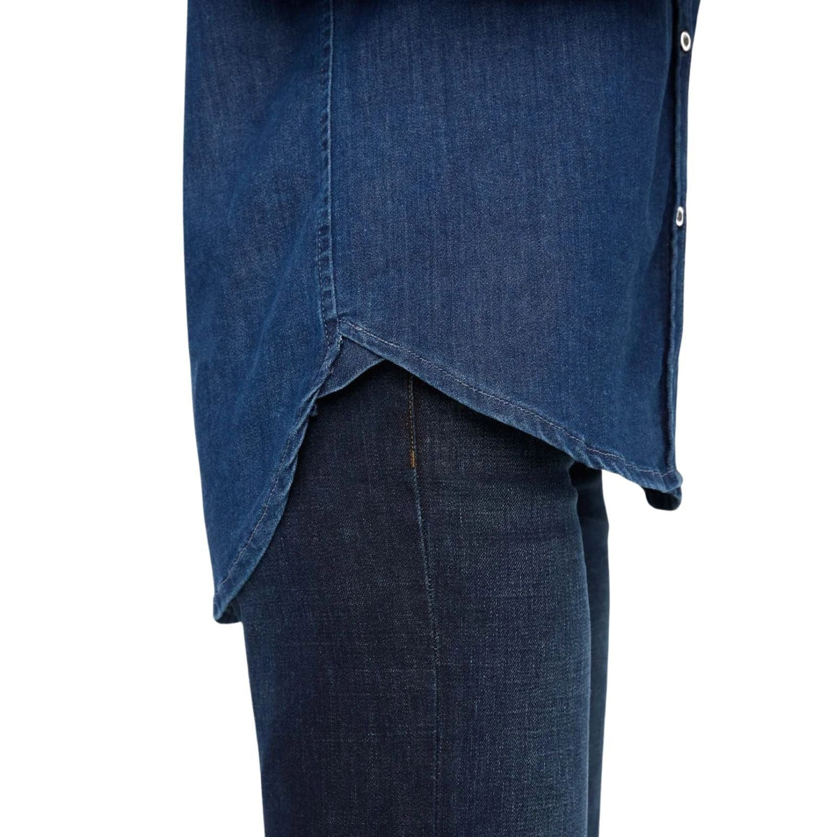 Duer Performance Denim Lite Relaxed Button Down – Women's