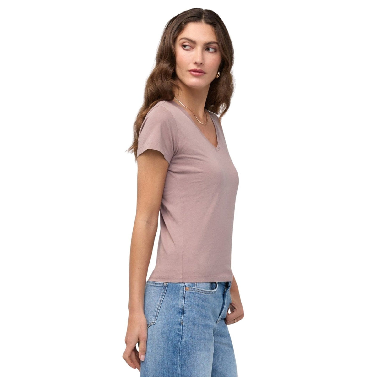 Duer PurePima Slim V-Neck – Women's
