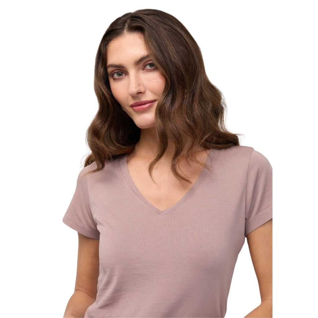 Duer PurePima Slim V-Neck – Women's