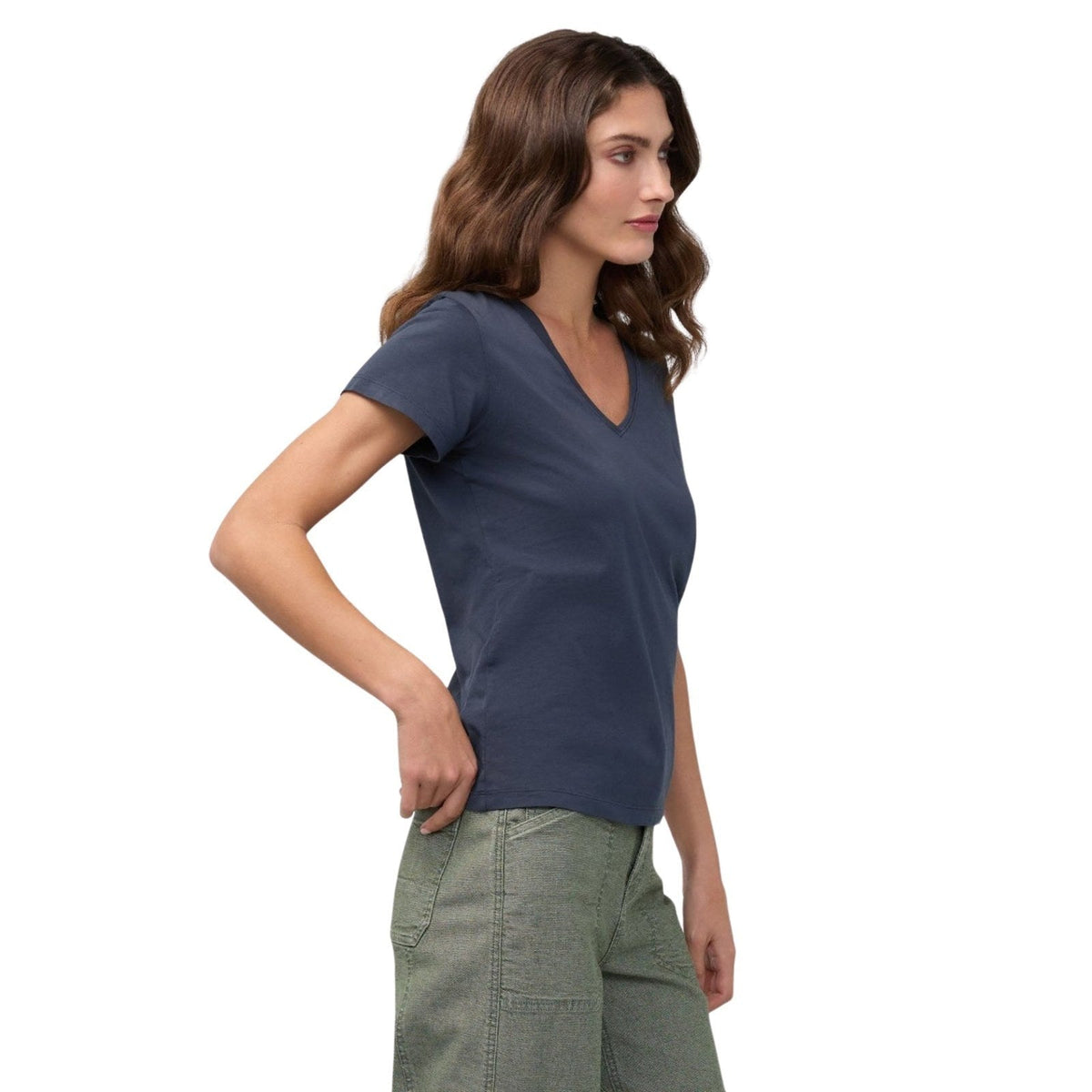 Duer PurePima Slim V-Neck – Women's
