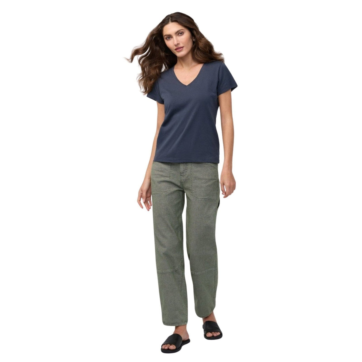 Duer PurePima Slim V-Neck – Women's