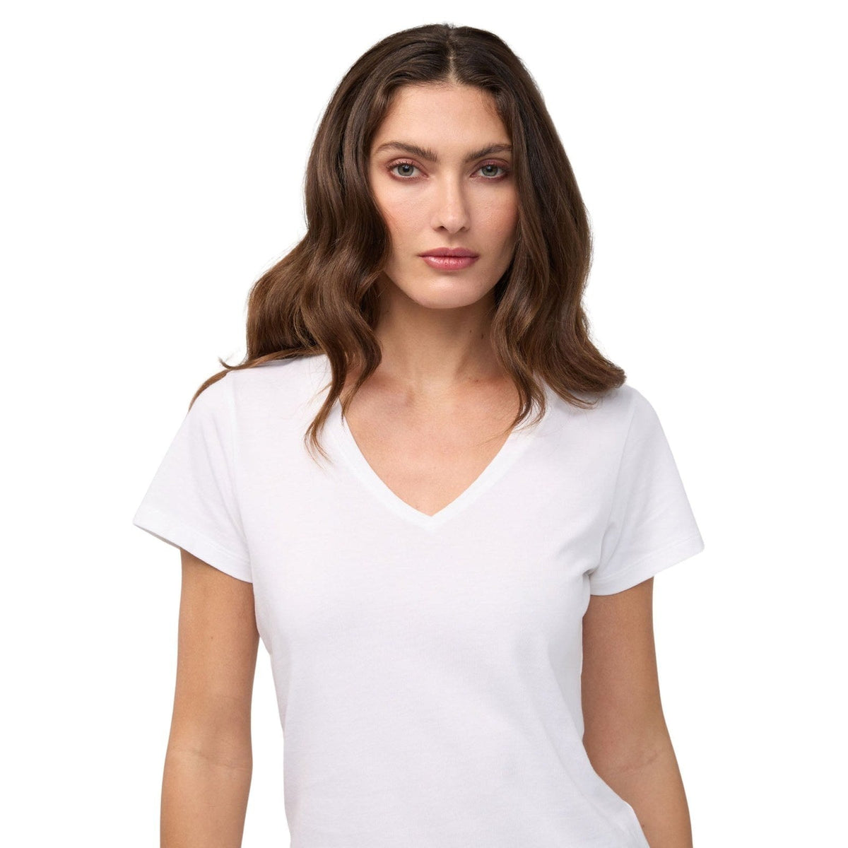 Duer PurePima Slim V-Neck – Women's