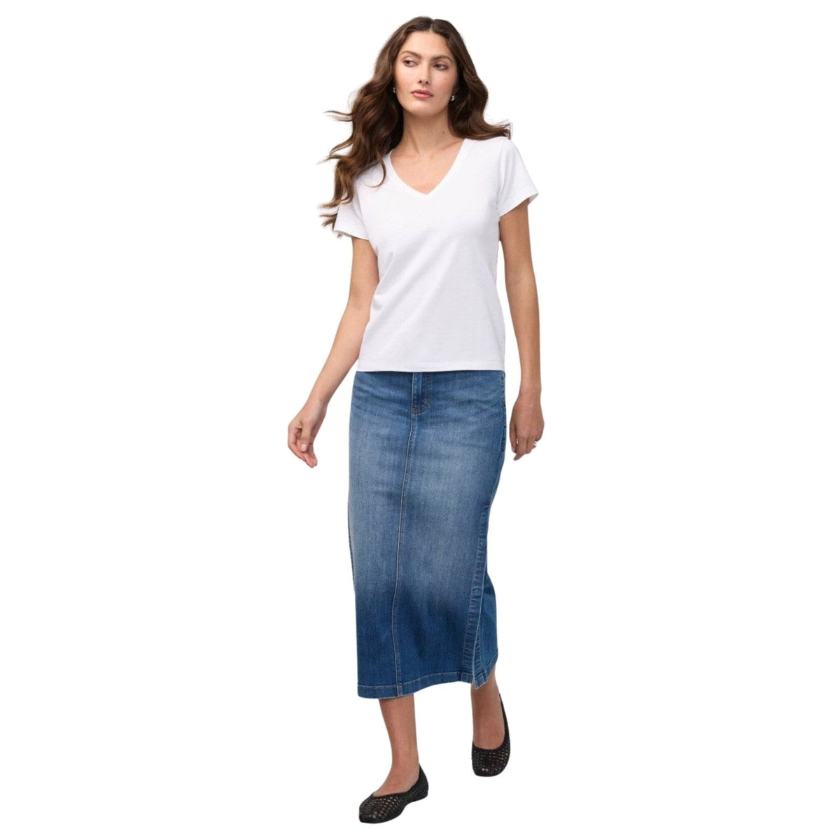 Duer PurePima Slim V-Neck – Women's