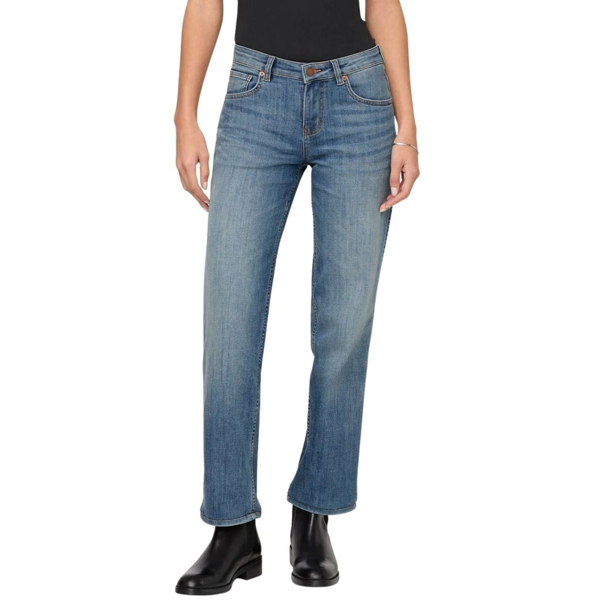 Duer Women's Performance Denim Mid Rise Straight – Women's