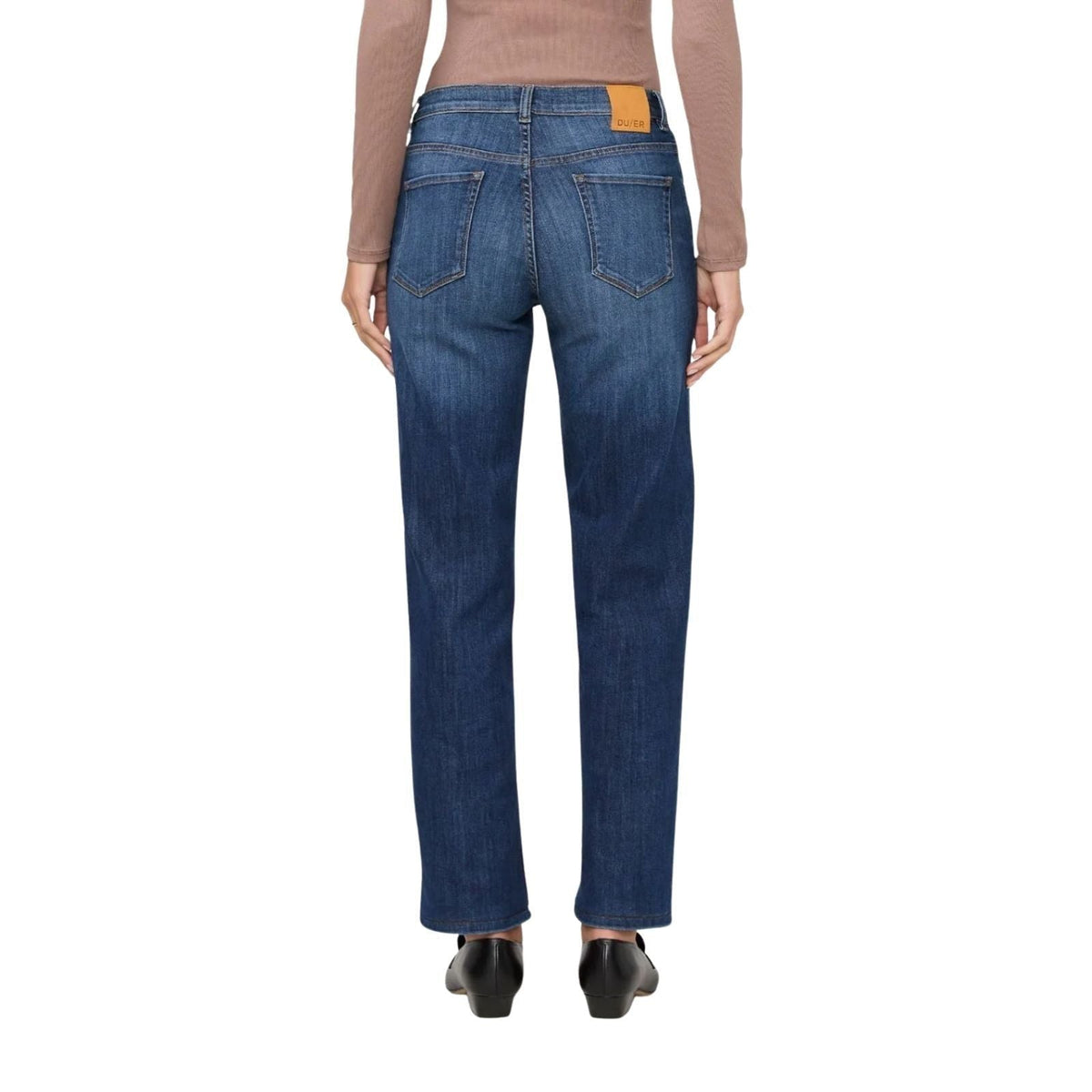 Duer Women's Performance Denim Mid Rise Straight – Women's