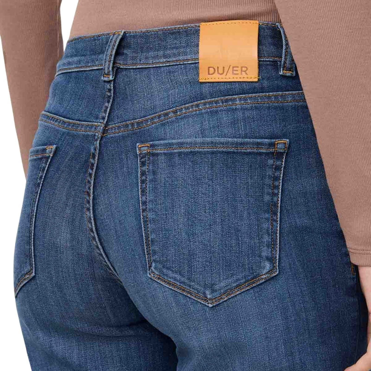 Duer Women's Performance Denim Mid Rise Straight – Women's