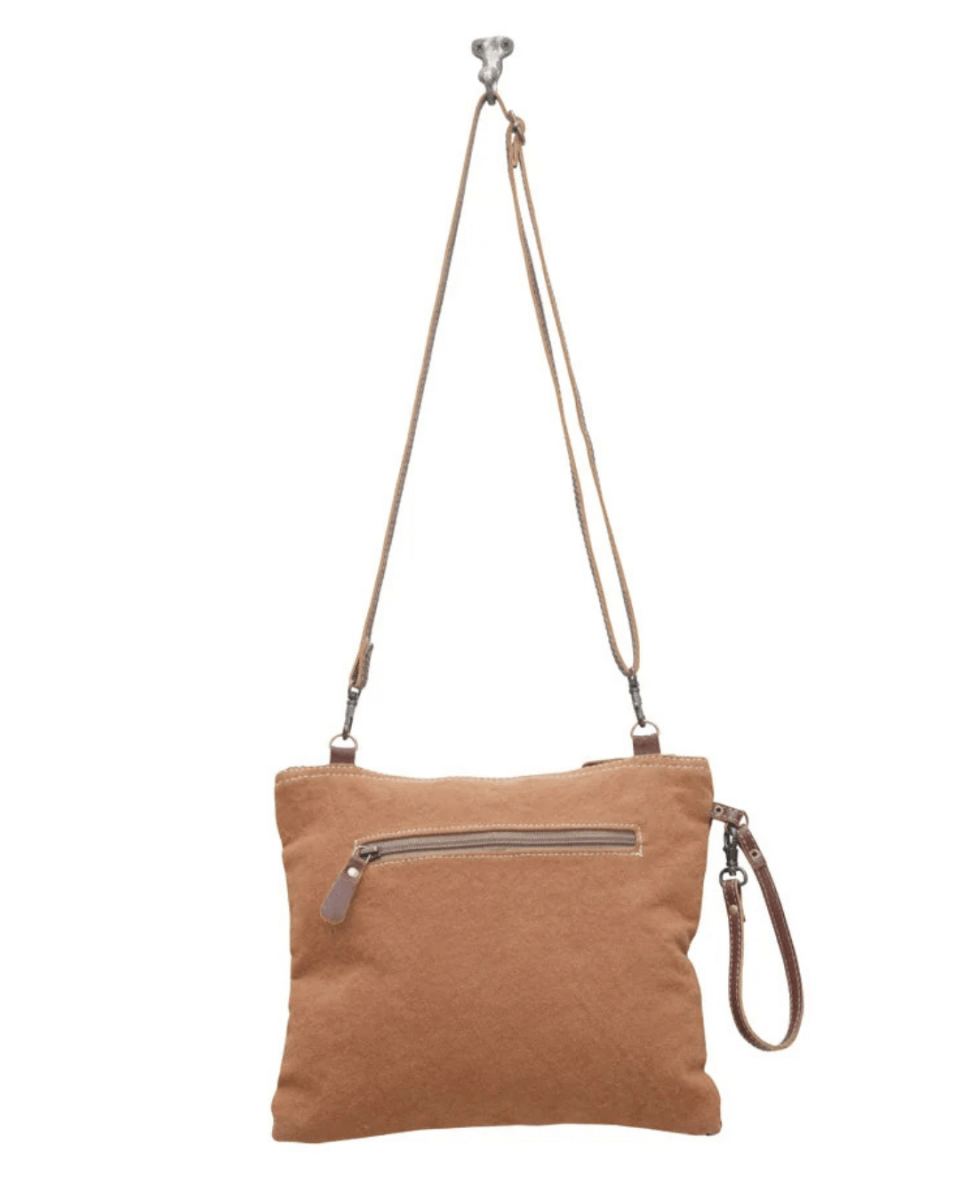 Dusa Floral Hair-On Crossbody Bag by Myra Bag
