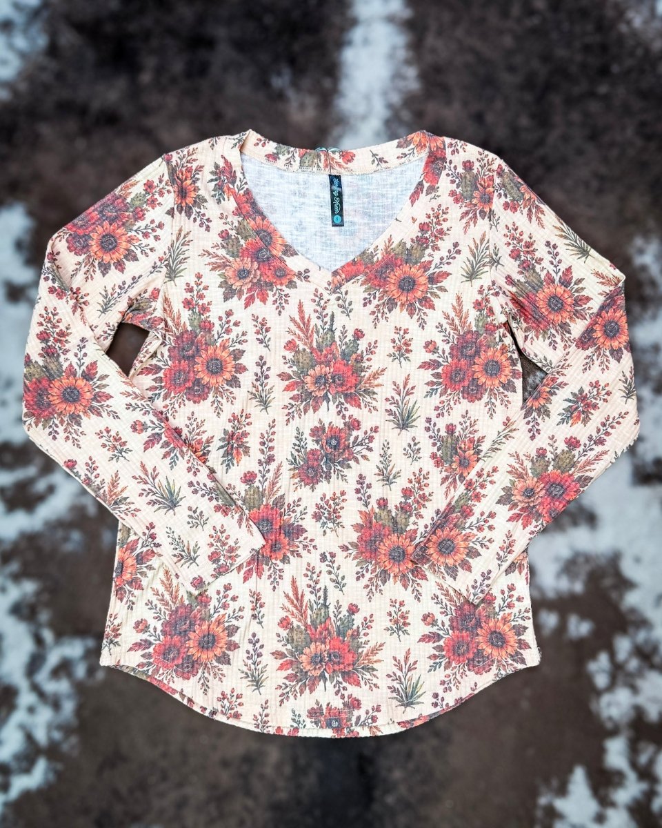 Dust & Daisies Long Sleeve Top by Sterling Kreek
