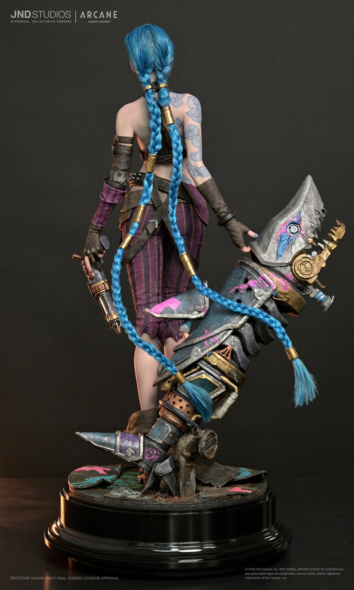 League of Legends Arcane: Jinx with 2 Head Variants 1/3 Scale Hyper Real