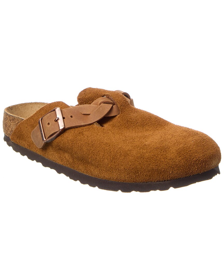 Birkenstock Boston Braided Narrow Suede Clog