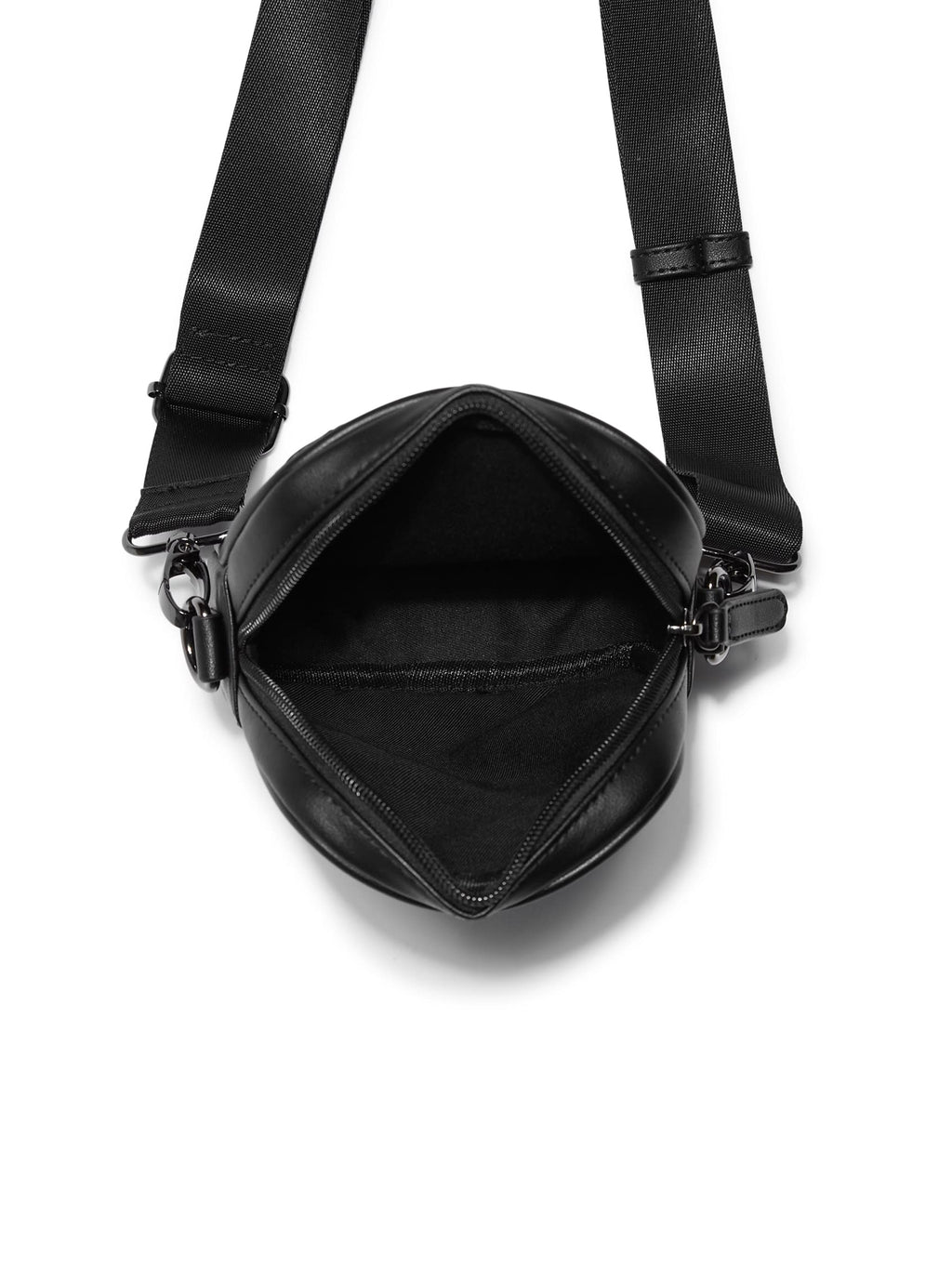 Faux-Leather Crossbody Bag