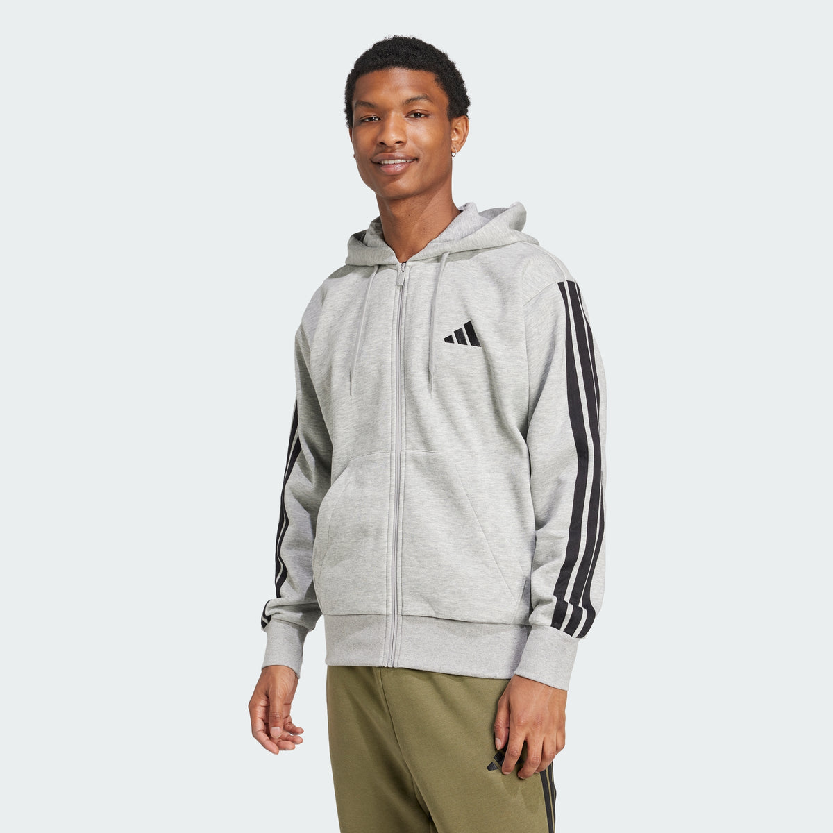 Men's adidas Essentials 3-Stripes Fleece Hoodie