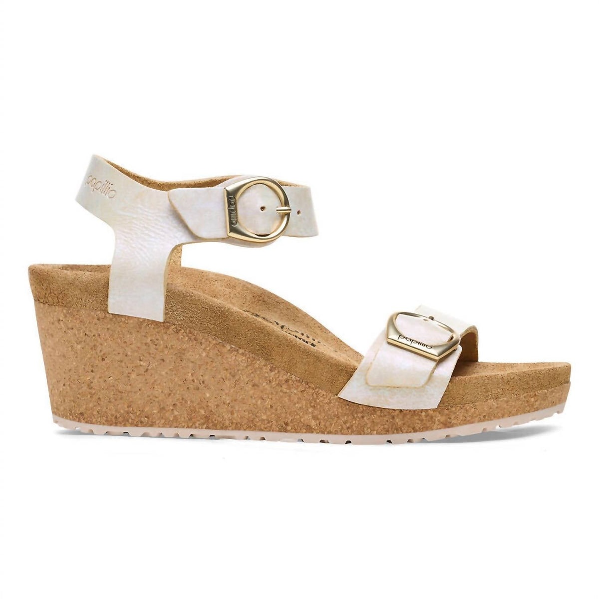 Women's Soley Nubuck Leather Sandal In Metallic Silver