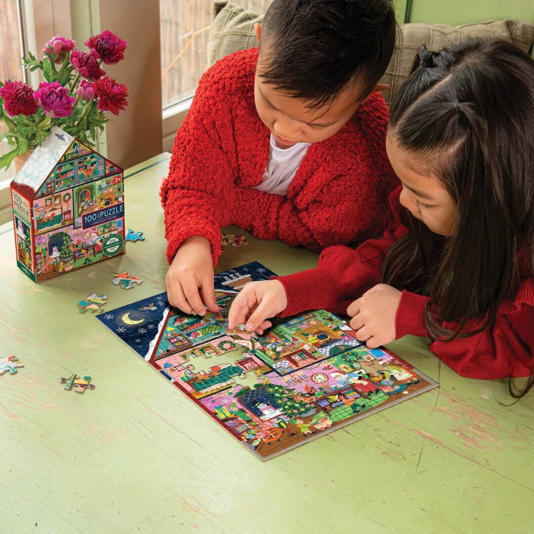 Christmas House - 100-Piece Holiday Jigsaw Puzzle