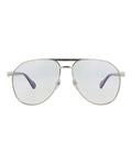 Aviator-Frame Metal Sunglasses