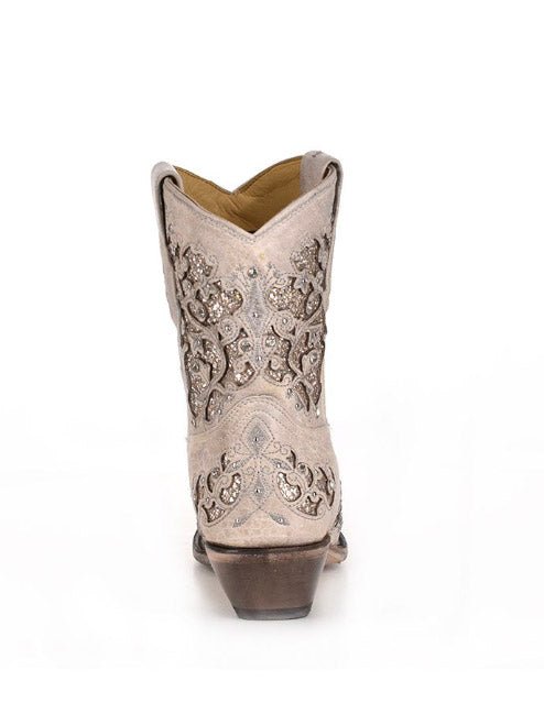 Elowyn Snip Toe Ankle Boots in Bone by Corral