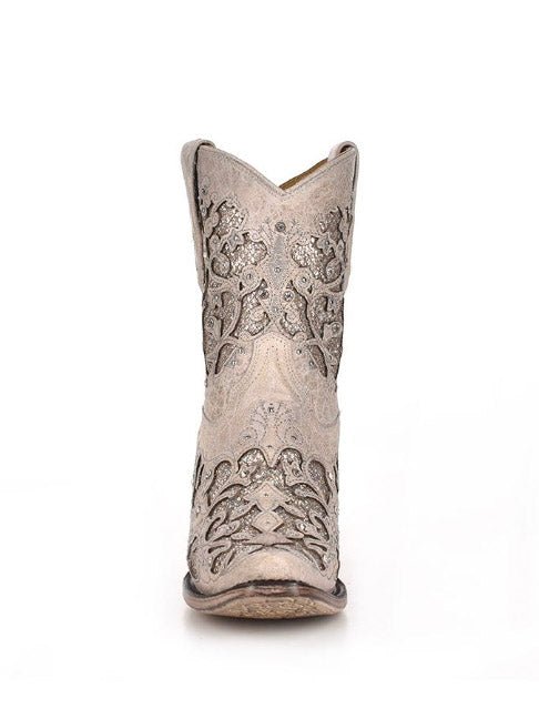 Elowyn Snip Toe Ankle Boots in Bone by Corral