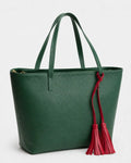 Evergreen Leather Tote Bag | Black