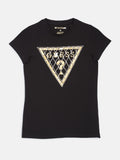 Rhinestone Chain Mesh Logo Tee (7-14)