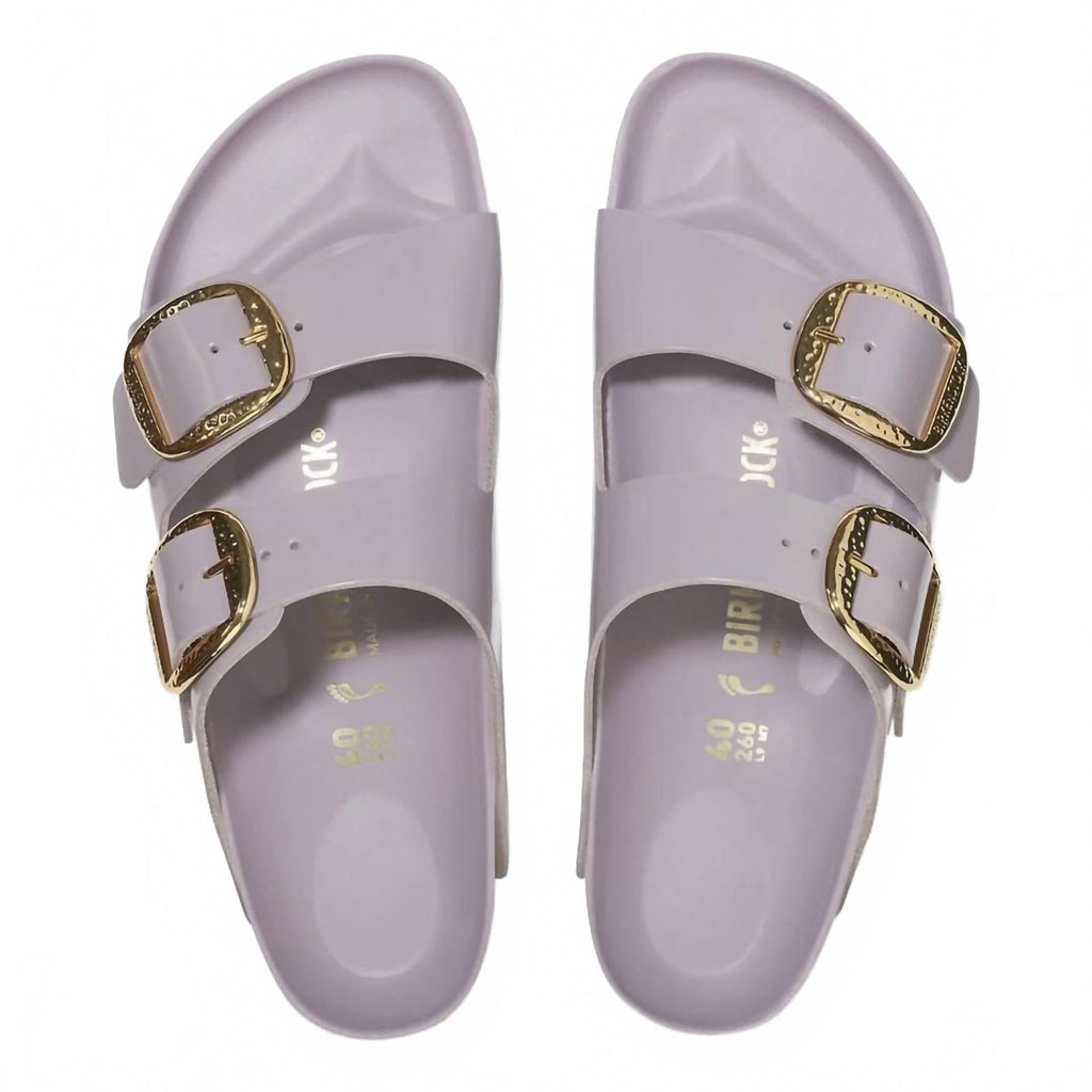 Women's Arizona Big Buckle Sandals In High-Shine Faded Purple