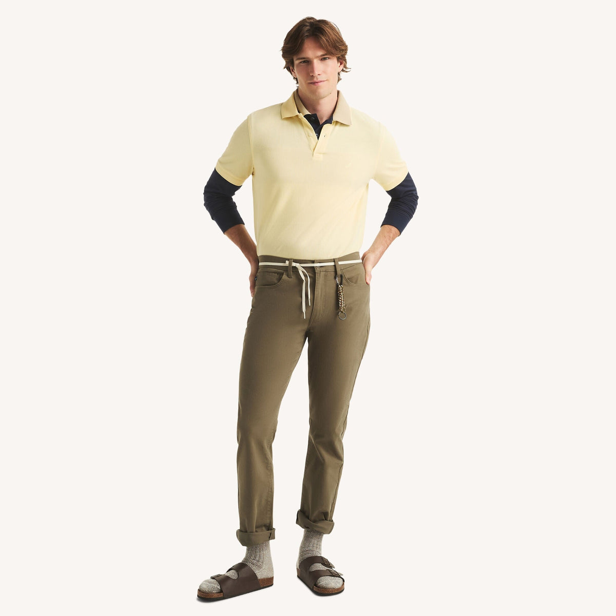 Nautica Mens Classic Fit Deck Polo