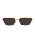 Square-Frame Metal Sunglasses