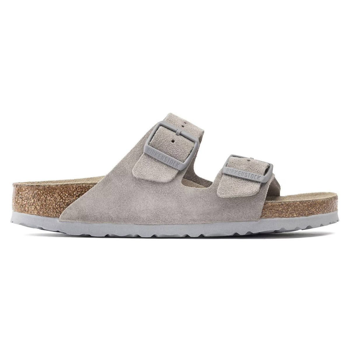 Unisex Arizona Soft Footbed Sandal In Stone Coin