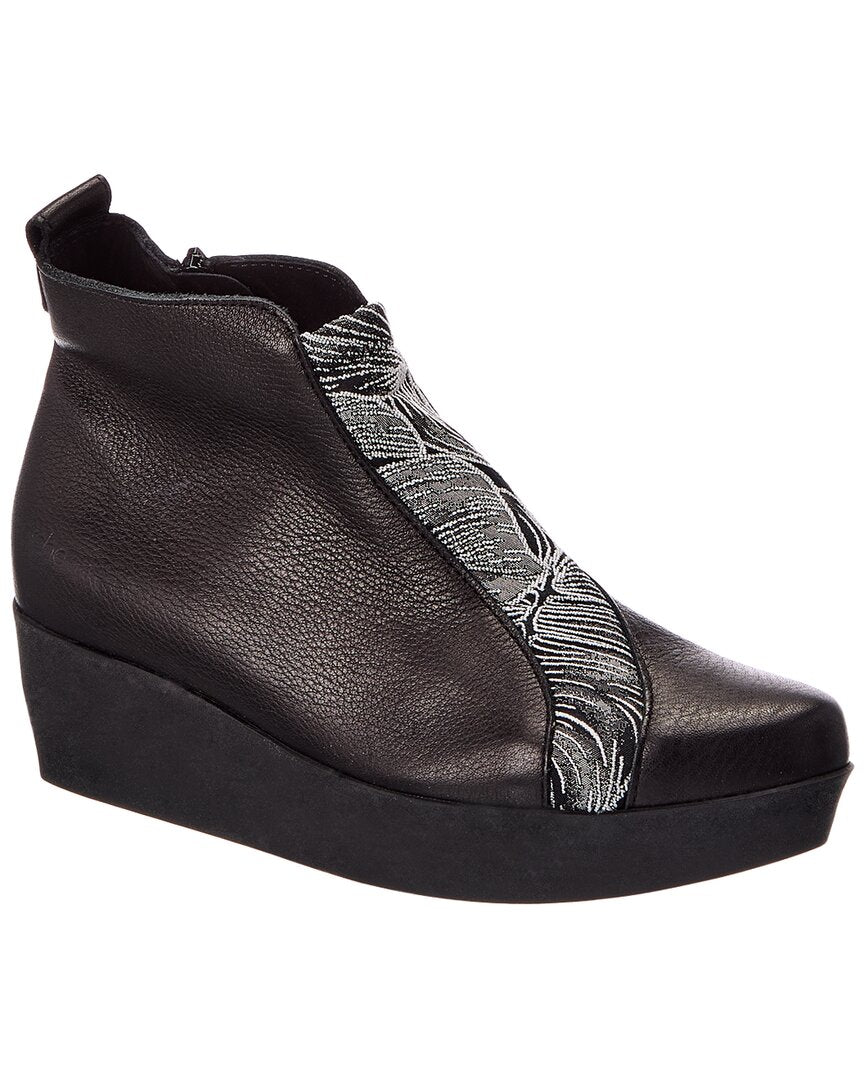 Arche Fujima Leather Wedge Bootie