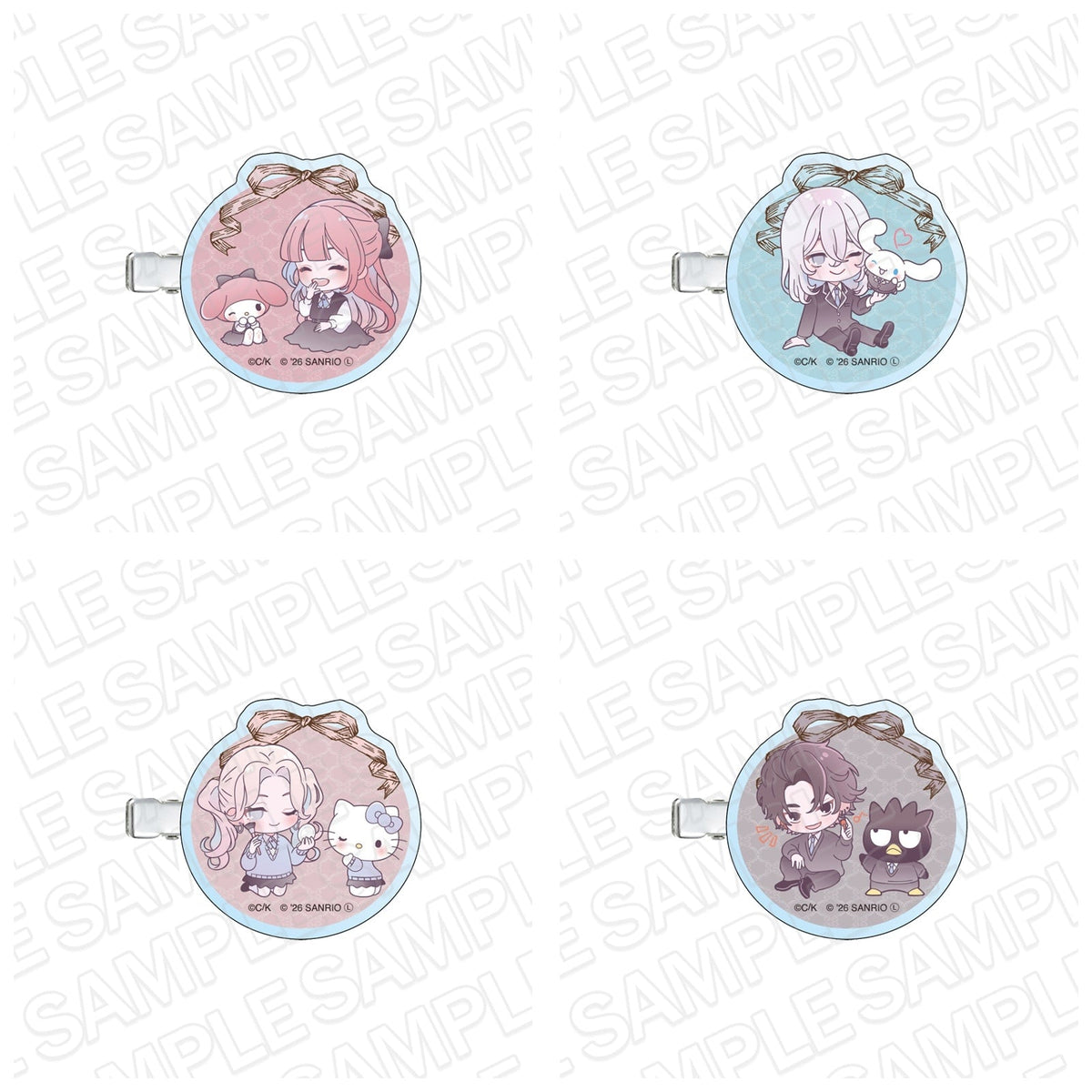 Fall in Love, You False Angels x Sanrio Characters - Chibi Hair Clip [Pre-Order Jan 2027]