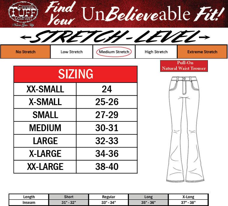Famous Pull-On Trouser Jeans by Cowgirl Tuff