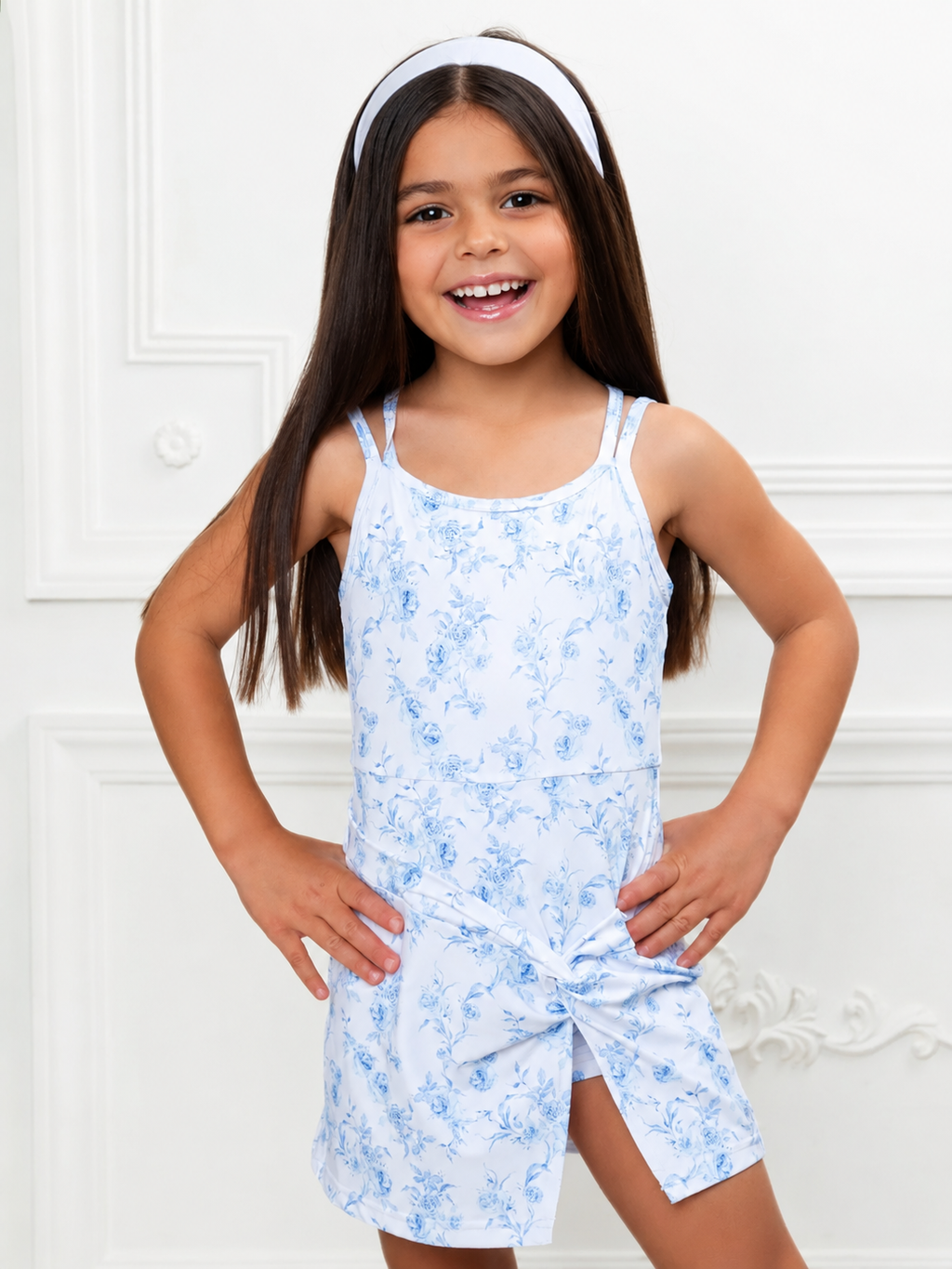 Blue Beauty Floral Active Dress