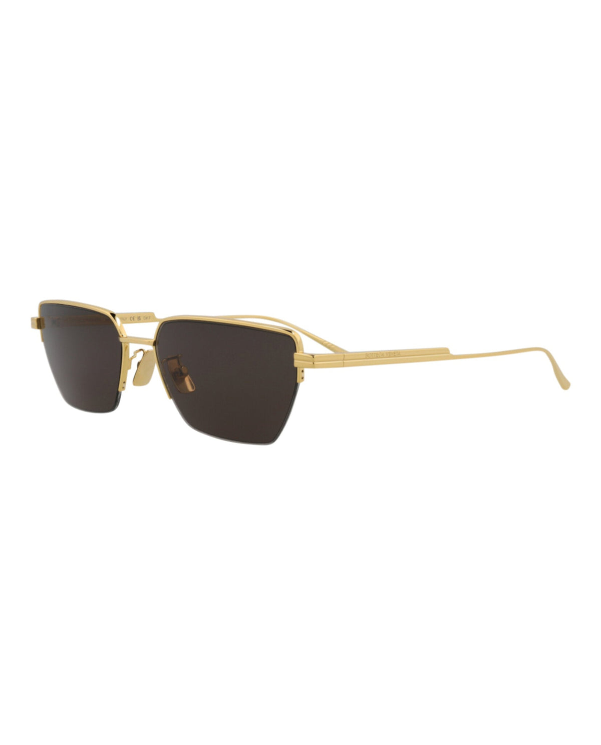 Square-Frame Metal Sunglasses