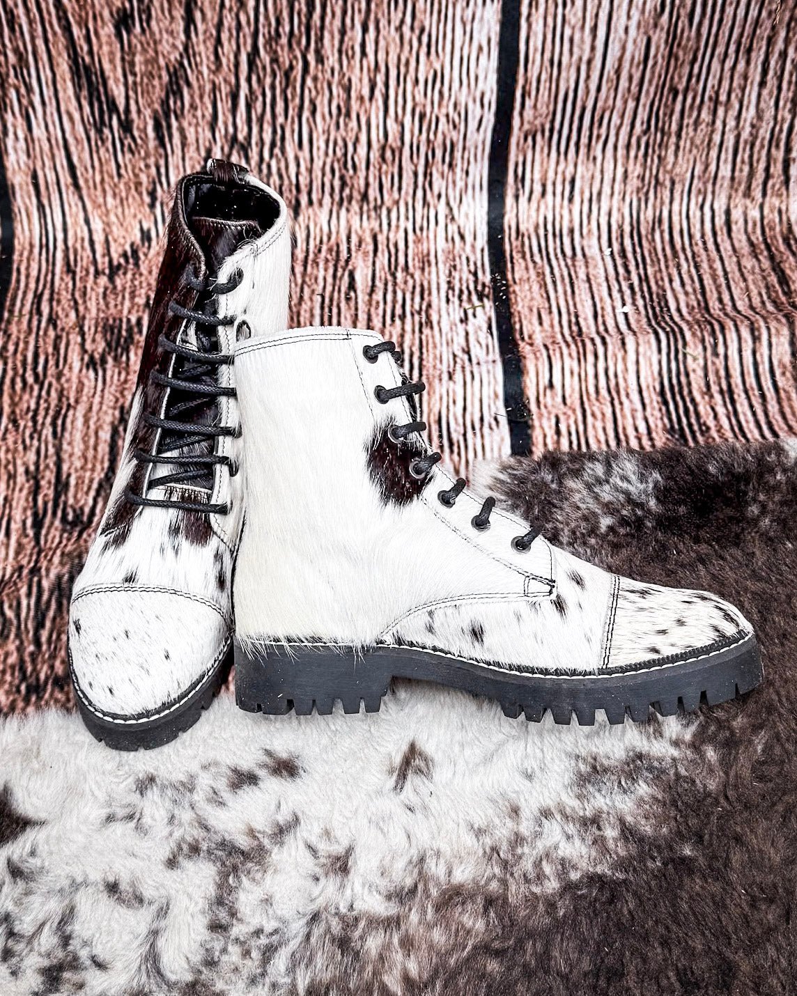 Fervence Hair-On Hide Boots by Myra Bag
