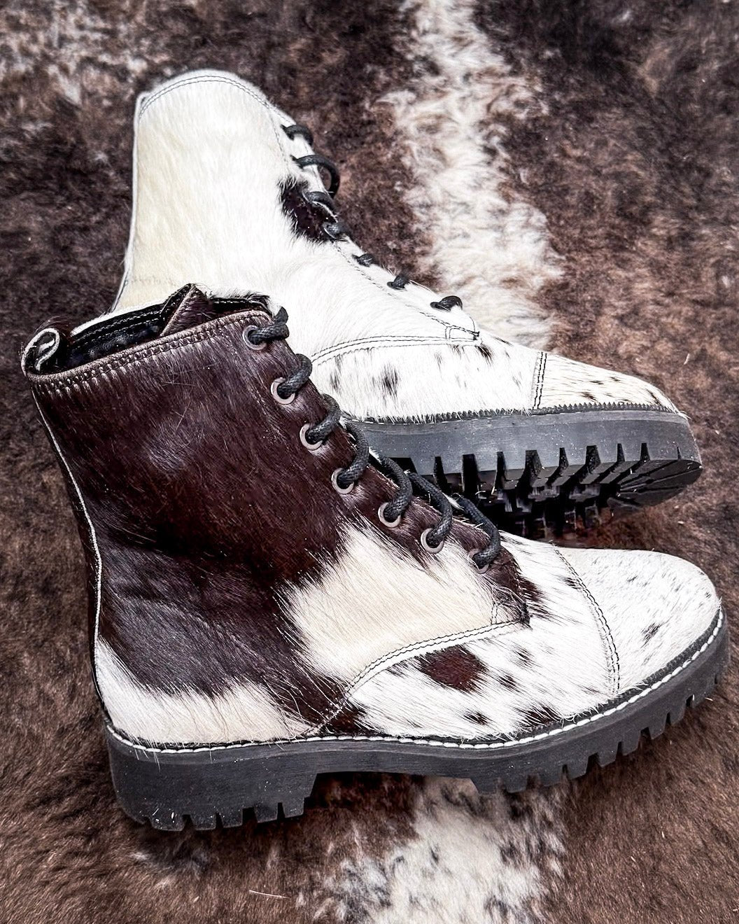Fervence Hair-On Hide Boots by Myra Bag