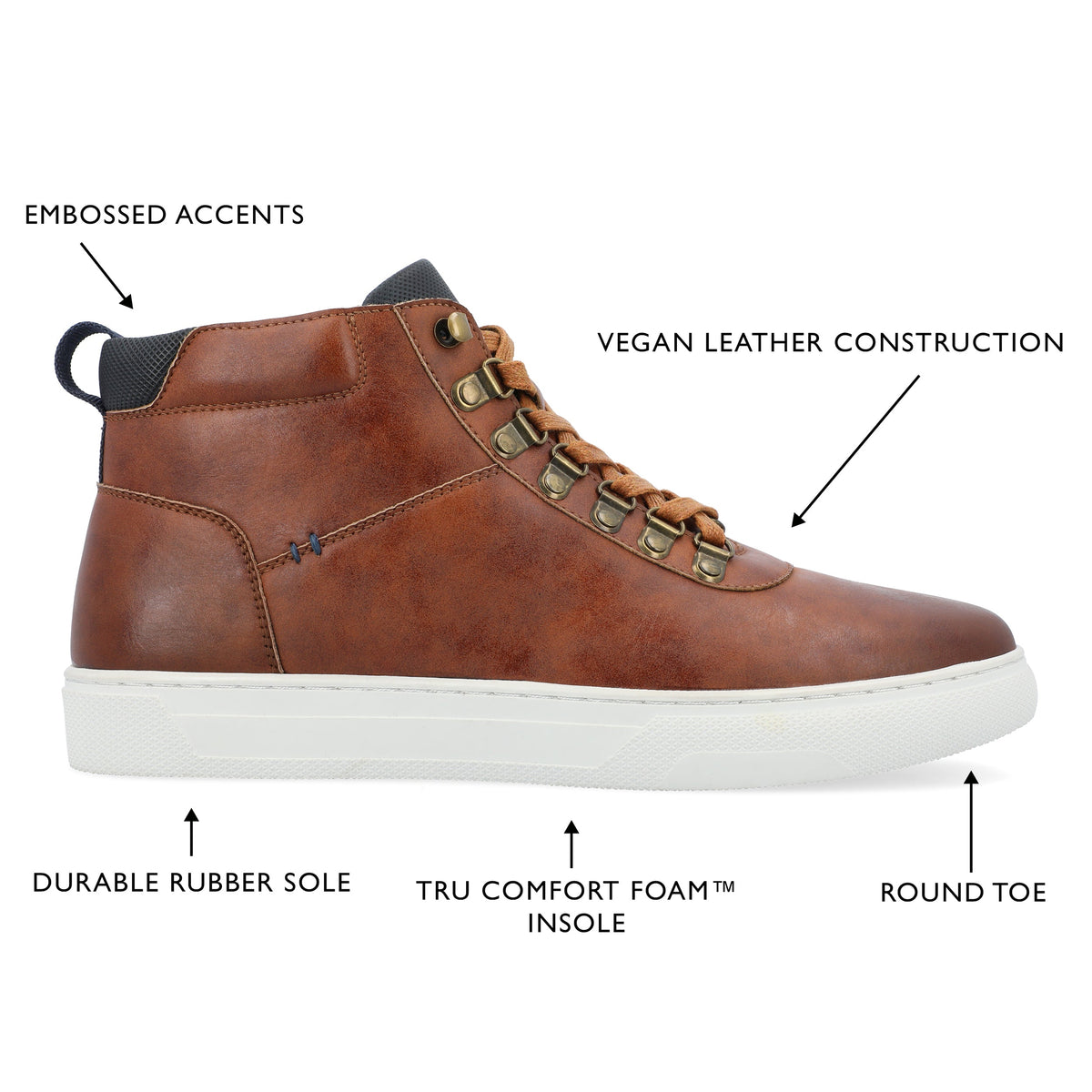 Vance Co. Ortiz Lace-up High Top Sneaker
