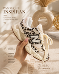 Sneakers Wild Elegance / Standard Line Animal Print and White