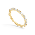 Baguette Gemstone Stacking Ring