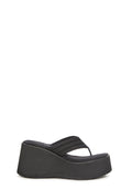 Happy Greetings Platform Sandals - Black