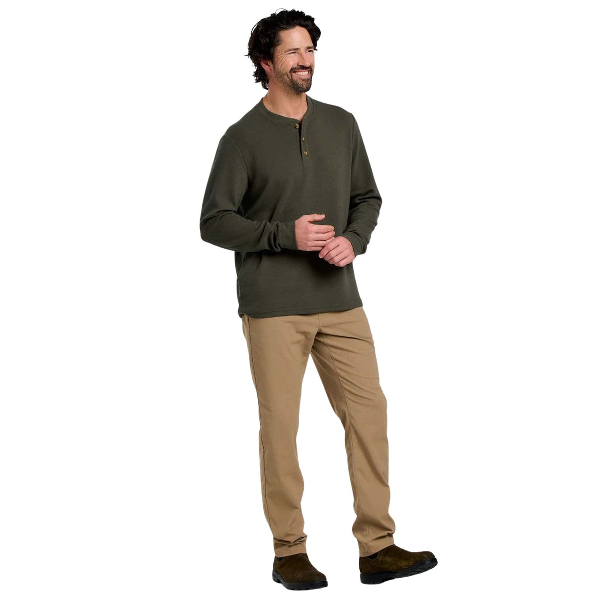Free Fly Waffle Long Sleeve Henley – Men's