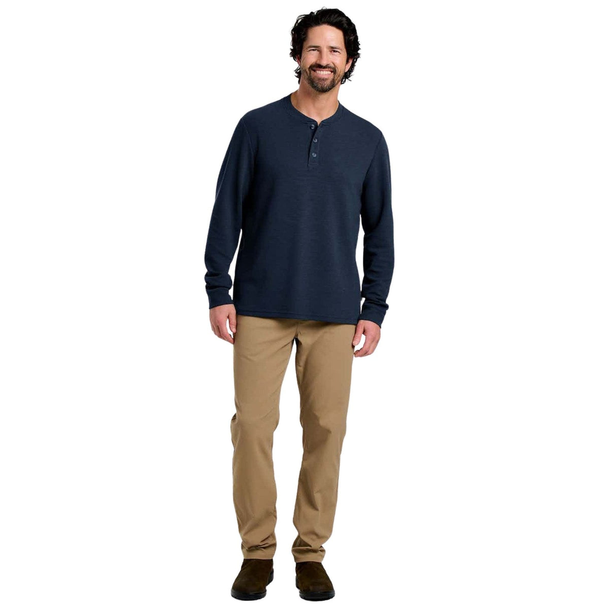 Free Fly Waffle Long Sleeve Henley – Men's