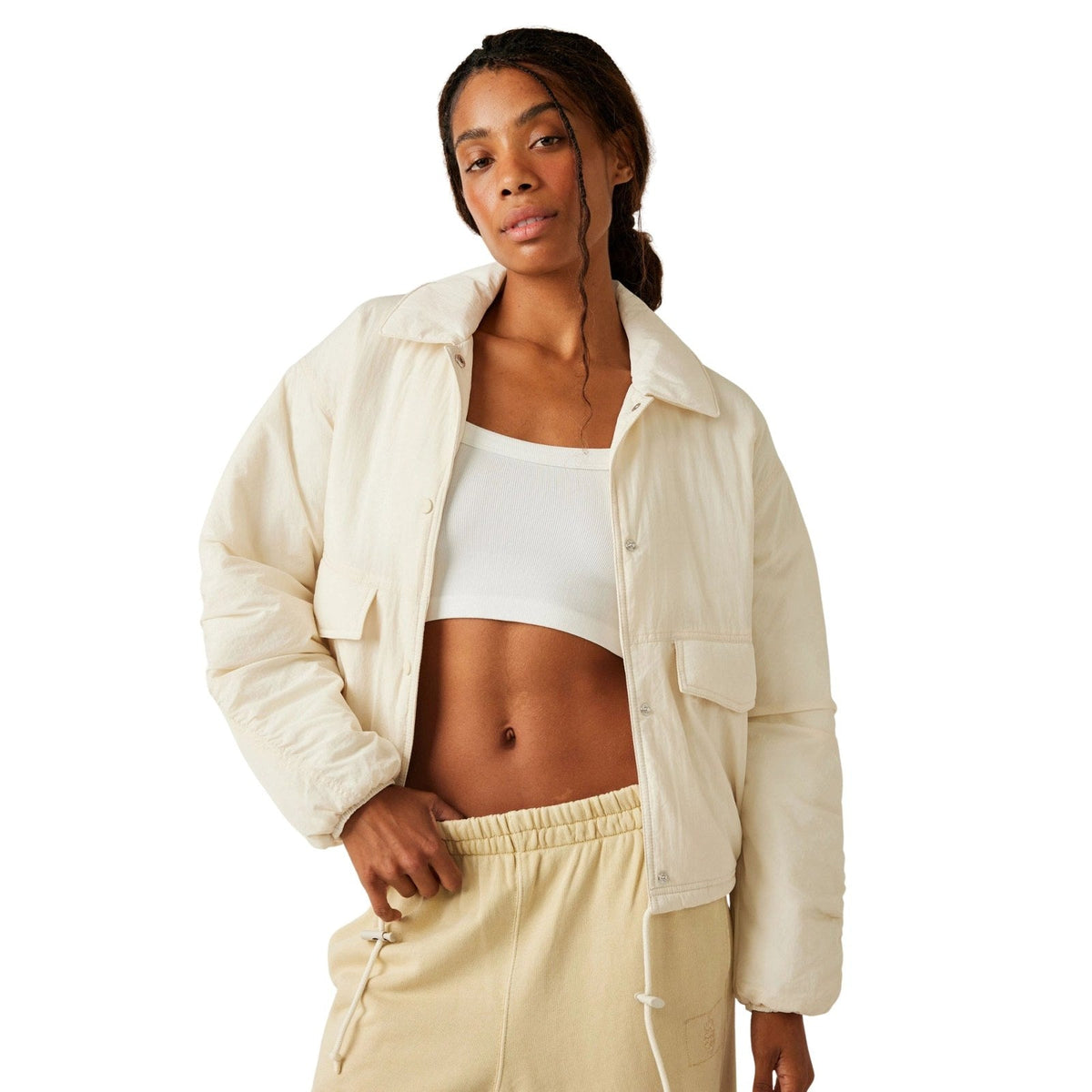 Free People Movement Off The Bleachers Coaches Jacket – Women's