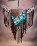 Fringe & Frosting Bull Skull Car Freshie in Pumpkin Cupcake Scent