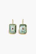 Aqua Tile Earrings