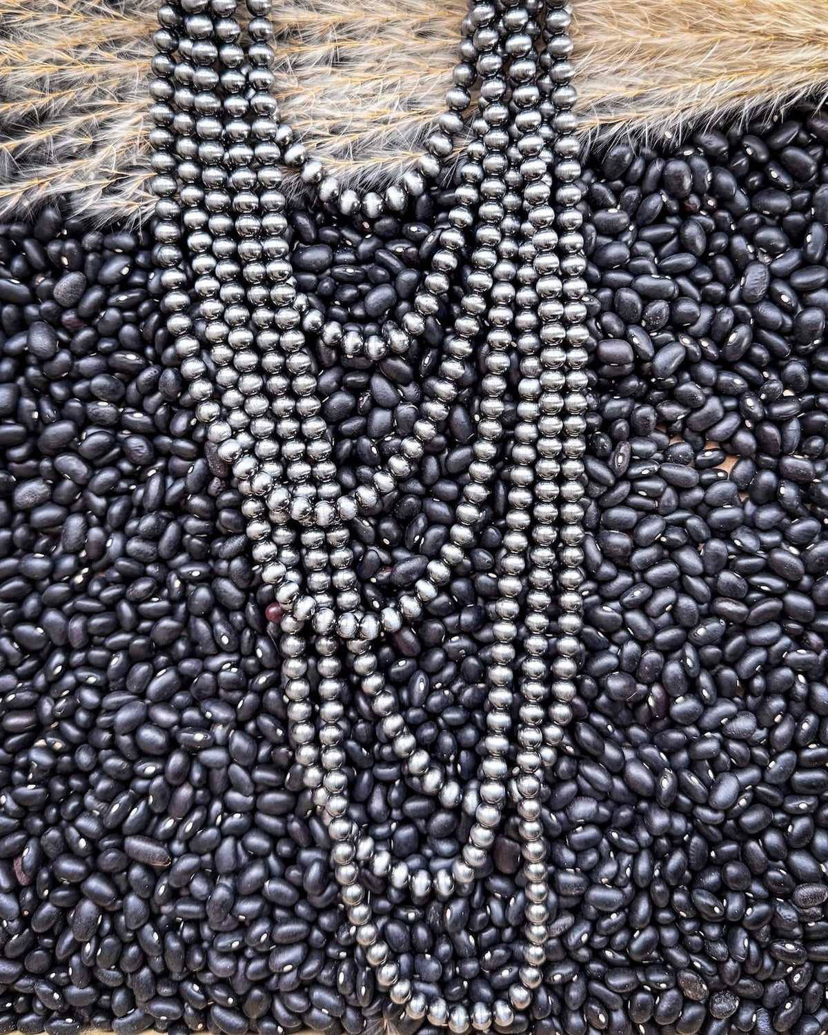 Gatton Navajo Style Pearl Layer Fashion Necklace