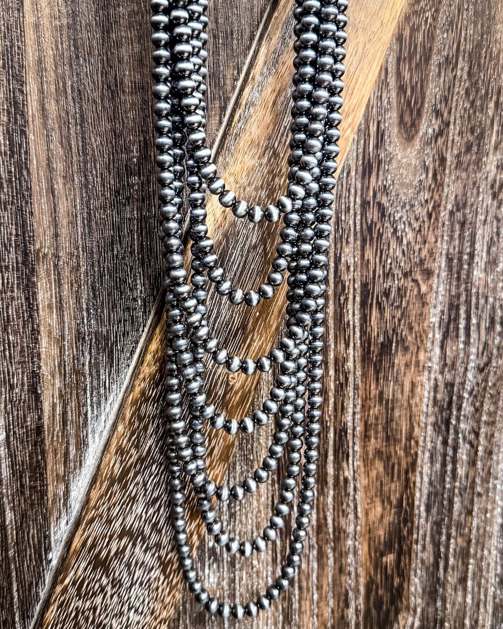 Gatton Navajo Style Pearl Layer Fashion Necklace