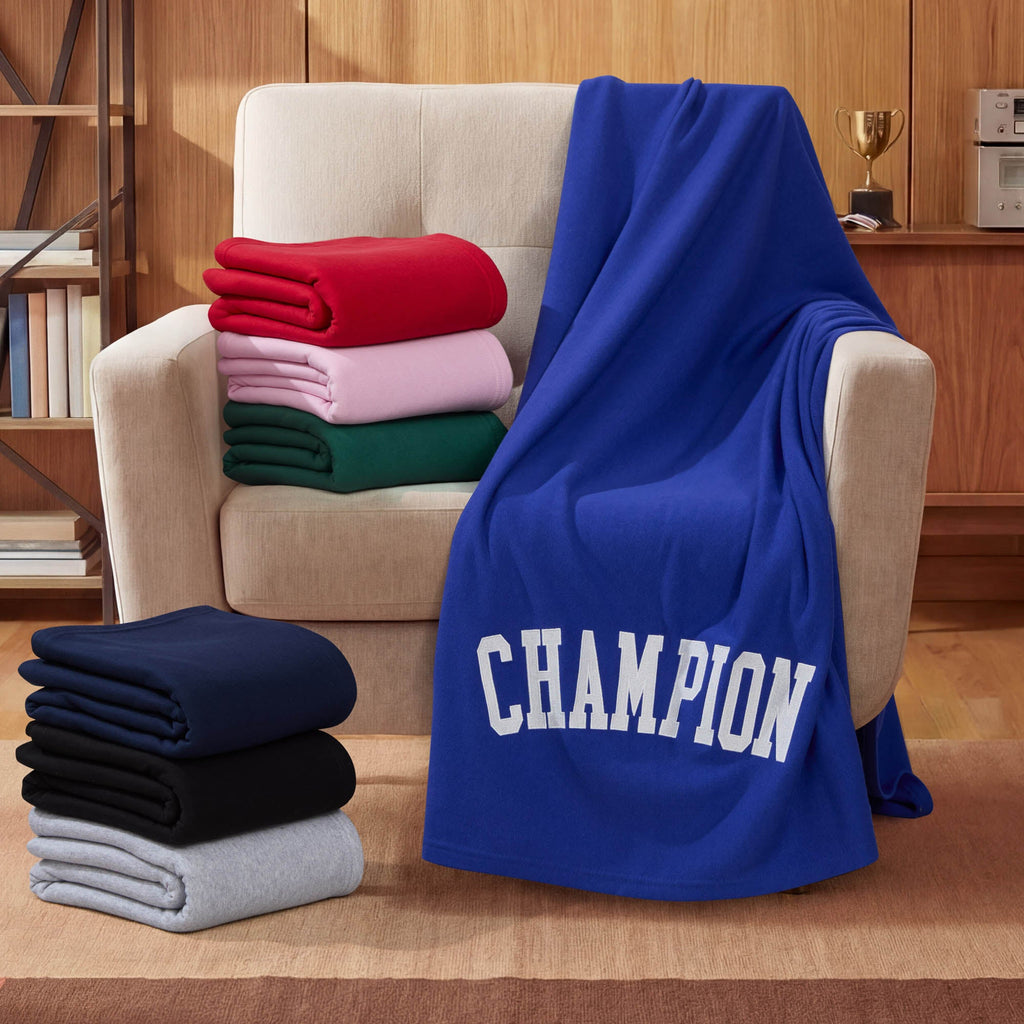 Jersey with Fleece Backing Throw Blanket
