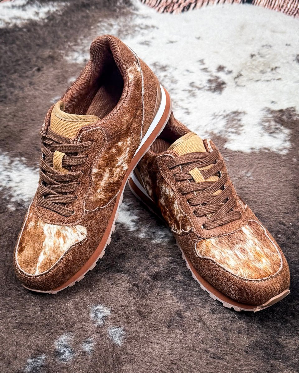 Giddyup Wild Tennis Shoes in Brown by Roper