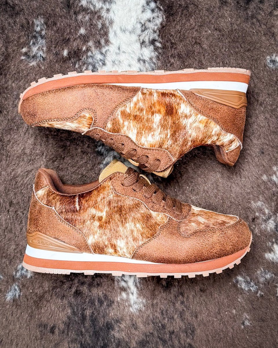 Giddyup Wild Tennis Shoes in Brown by Roper