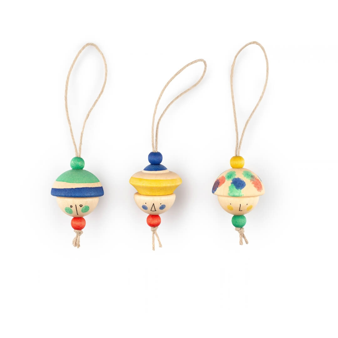 Kind Folks Wooden Ornament Set